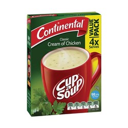 Continental Cup-A-Soup Cream Of Chicken 75g Pack 4
