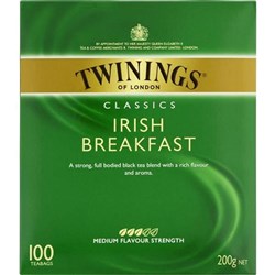 Twinings Irish Breakfast Tea Bags Pack 100
