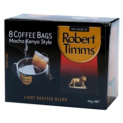 Robert Timms Coffee Bags Mocha Kenya Pack 8