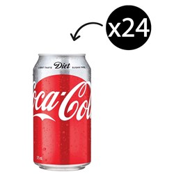 Diet Coca Cola 375ml Can Carton of 24