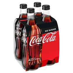 Coca-Cola No Sugar 300ml Bottle Carton 24