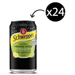 Schweppes Lemon Lime Mineral Water 375ml Can Carton 24 (DISCONTINUED)