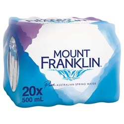 Mount Franklin Water 500ml Carton 20