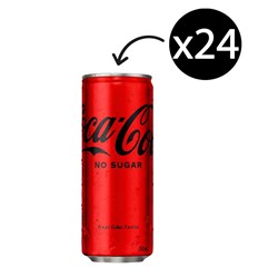 Coca-Cola No Sugar 250ml Can Carton 24