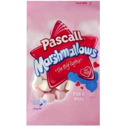 Pascall Marshmallows Vanilla & Raspberry 125g
