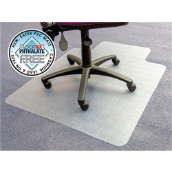 FLOORTEX Carpet Chairmat 115x134cm Key Hole Clear