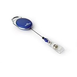 Durable Name Badge Reel Style 80cm Blue Pack Of 10