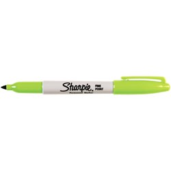 Sharpie Fine Point Marker Permanent 1.0mm Fine Lime