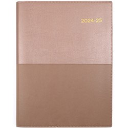 Collins Vanessa Financial Year Diary A4 Day to Page Rose Gold