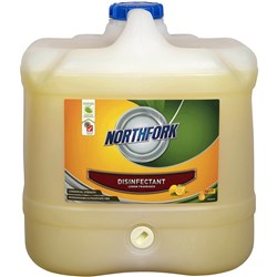 Northfork GECA Commercial Strength Disinfectant Lemon Fragrance 15 Litres