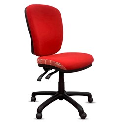 K2 Orange Dust Spectrum Alice High Back Office Chair Red Ochre Fabric Seat