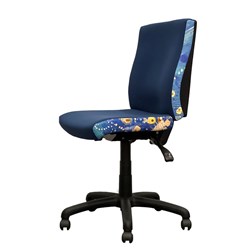 K2 Orange Dust Spectrum Katherine Medium Back Office Chair Ocean Blue