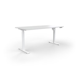 OLG Quick Stand Height Adjustable Desk 1500W x 750D x 720-1200mmH White/White