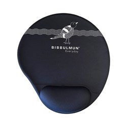 Bibbulmun Mouse Pad With Gel Wrist Support Black