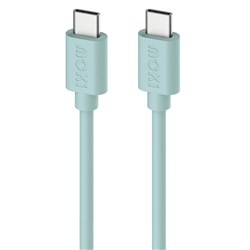 Moki USB-C To USB-C SynCharge Cable 1 Metre Pastel Green