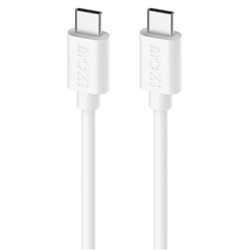 Moki USB-C To USB-C SynCharge Cable 1 Metre Classic White