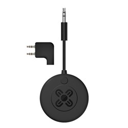 Moki MokiFly Wireless Audio Transmitter And Airline Adaptor Black