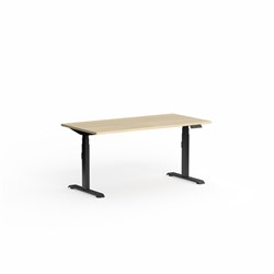 OLG Klass Electric Height Adjustable Desk 1800W x 600D x 620-1270mmH Oak Matt/Black