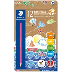 Staedtler 126 Noris Maxi Coloured Pencils Pink Pack Of 12