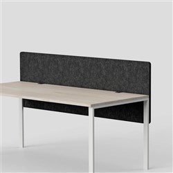 Visionchart SANA Serenity Altitude Dual Desk Screen 1500W x 12D x 600mmH Shadow