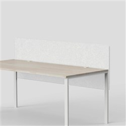 Visionchart SANA Serenity Altitude Dual Desk Screen 1800W x 12D x 600mmH Frost