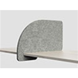 Visionchart SANA Serenity Arc Slide On Desk Screen 680W x 24D x 420mmH Moonlight