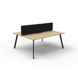 Rapidline Eternity Workstation Double Sided 2 Person Black Eco Screen 1200W x 1530mmD O/B