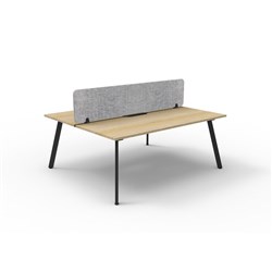 Rapidline Eternity Workstation Double Sided 2 Person Grey Eco Screen 1200W x 1530mmD O/B