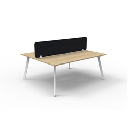 Rapidline Eternity Workstation Double Sided 2 Person Black Eco Screen 1200W x 1530mmD O/W