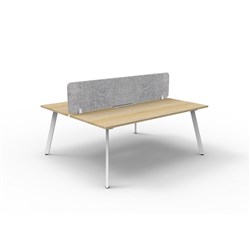 Rapidline Eternity Workstation Double Sided 2 Person Grey Eco Screen 1200W x 1530mmD O/W
