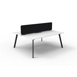 Rapidline Eternity Workstation Double Sided 2 Person Black Eco Screen 1200W x 1530mmD W/B