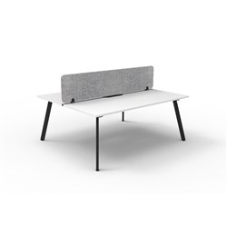 Rapidline Eternity Workstation Double Sided 2 Person Grey Eco Screen 1200W x 1530mmD W/B