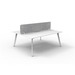 Rapidline Eternity Workstation Double Sided 2 Person Grey Eco Screen 1200W x 1530mmD W/W