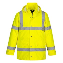 Portwest Hi-Vis Winter Traffic Jacket Large Yellow