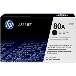 HP #80A BLACK TONER CARTRIDGE 2700 PAGES