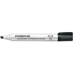 Staedtler 351B Lumocolor Whiteboard Marker Chisel 2-5mm Black Pack of 10