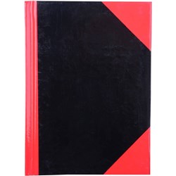 Cumberland Black & Red Notebook Gloss A6 100 Leaf