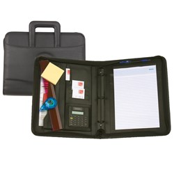 Rexel Professional Compendium Drop Handle Attache Case Black