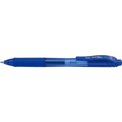 Pentel BL107 Energel X Gel Pen Retractable Fine 0.7mm Blue
