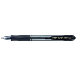 Pilot BPGP-10R Supergrip Pen Retractable Medium 1mm Black