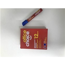 OFFICE CHOICE PERMANENT Marker Bullet Blue
