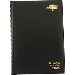 Office Choice Business Diary A4 Day To Page Black