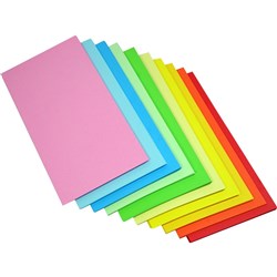 Rainbow Kinder Rectangles Matte 125 x 250mm 80gsm Assorted Pack Of 360