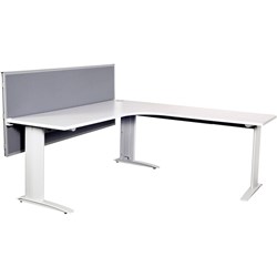 Summit Corner Workstation 1500/1500W x 750D x 725mmH White / White