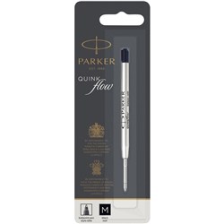 Parker Quink Ballpoint Pen Refill Medium 1mm Black