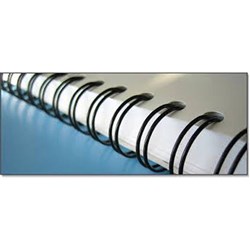 Gold Sovereign Binding Wires 34 Loop 3:1 Pitch 9mm Pack of 100 Black