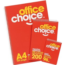 OFFICE CHOICE NOTE BOOK Top Bound 96 Pages 112 x 77mm