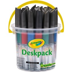 CRAYOLA DRY ERASE MARKERS 24 Asst Deskpack