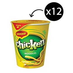 Maggi 2 Minute Noodle Cup Chicken Carton 12