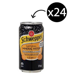 Schweppes Orange Mango 375ml Can Carton 24 (DISCONTINUED)